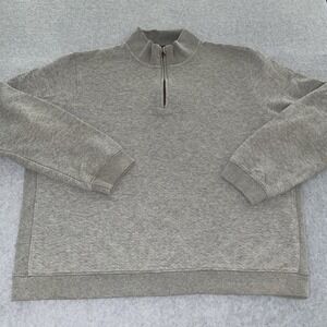 Camp David Quarter Zip Pullover Sweatshirt Men XL‎ Gray Long Sleeve Textured